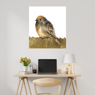 Foto 2 | Cuadro Decorativo - Pájaro De Oro - Patricia Pinto - Arte Animales - Impresión En Lienzo - Fine Art Tj