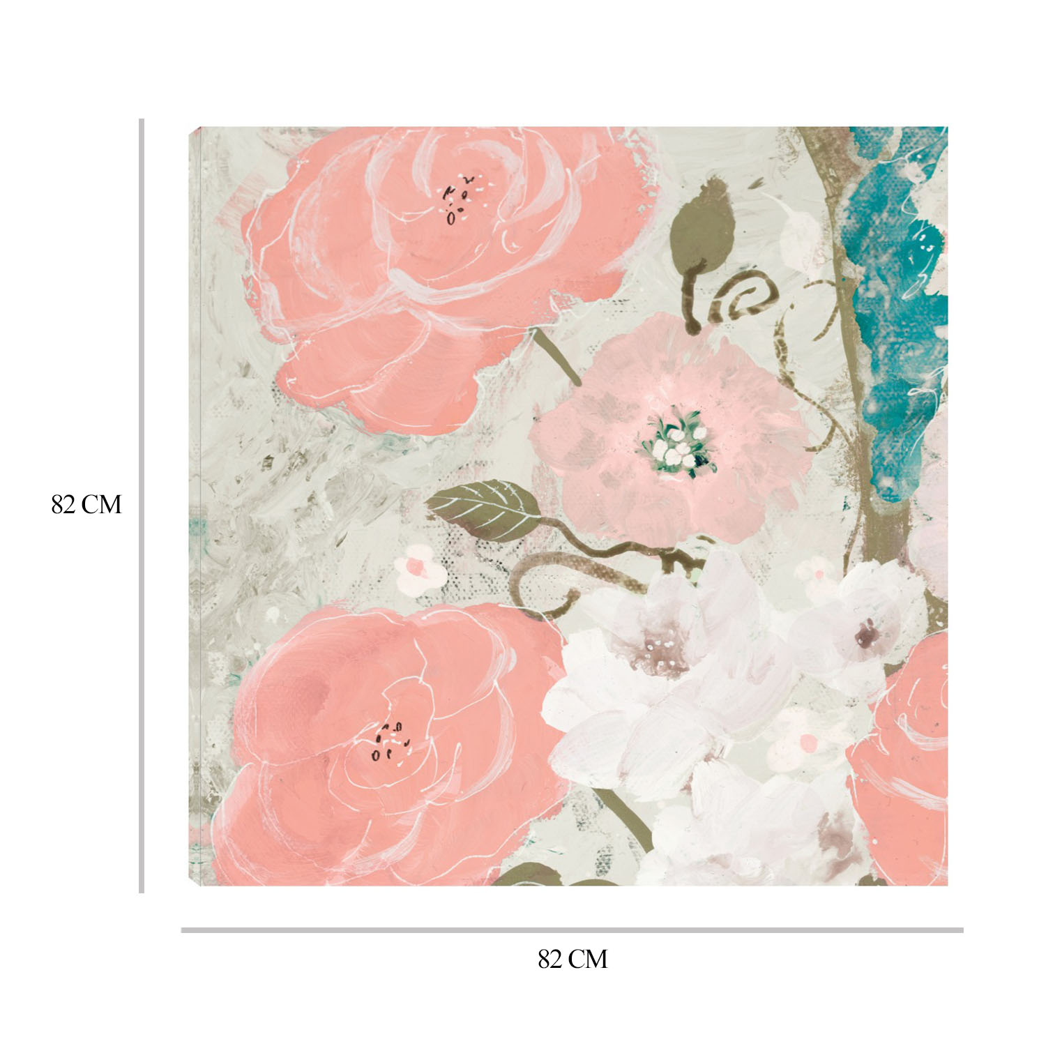 Foto 6 | Cuadro Decorativo Fine Art TJ 'Rosas de Primavera' de Robin Maria 82 x 82 cm