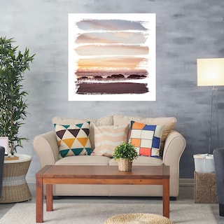 Foto 2 | Cuadro Decorativo - Rayas De Atardecer Iv - Laura Marshall - Arte Abstracto - Impresión En Lienzo - Fine Art Tj