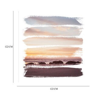 Foto 6 | Cuadro Decorativo - Rayas De Atardecer Iv - Laura Marshall - Arte Abstracto - Impresión En Lienzo - Fine Art Tj