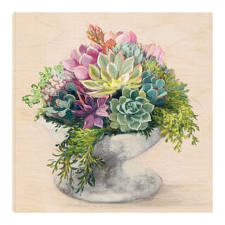 Foto 1 | Cuadro Decorativo - Suculentas Festivas Ii - Julia Purinton - Arte Floral - Impresión En Lienzo - Fine Art Tj