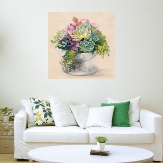 Foto 3 | Cuadro Decorativo - Suculentas Festivas Ii - Julia Purinton - Arte Floral - Impresión En Lienzo - Fine Art Tj