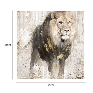 Foto 6 | Cuadro Decorativo - Retrato De León - Heather Hayes - Arte Animales - Impresión En Lienzo - Fine Art Tj