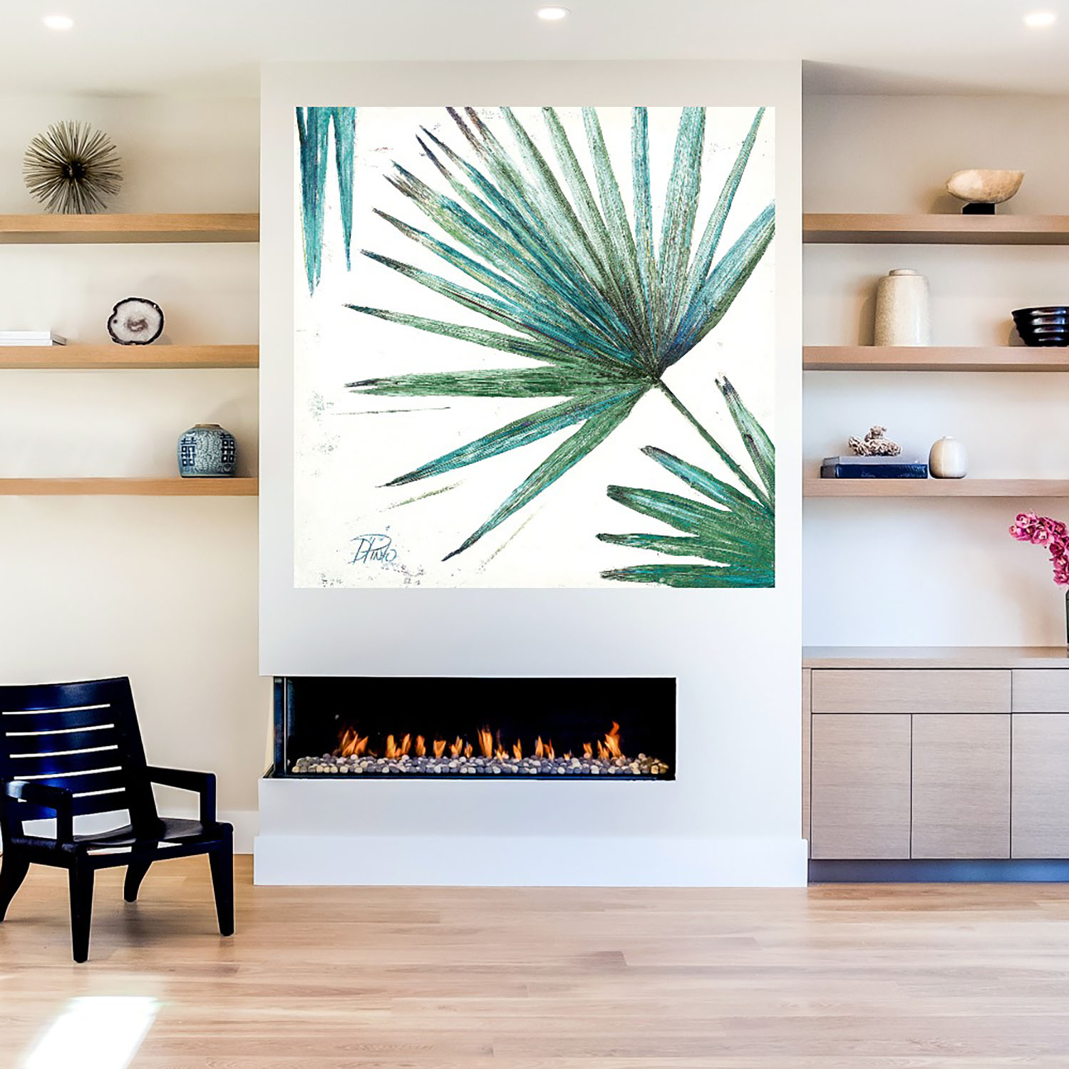 Foto 5 | Cuadro Decorativo Fine Art TJ 'Orilla del Río' de Teri Jonas 56 x 56 cm