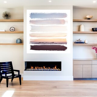 Foto 5 | Cuadro Decorativo Fine Art Tj Rayas de Atardecer III Laura Marshall Arte Abstracto Impresión en Lienzo