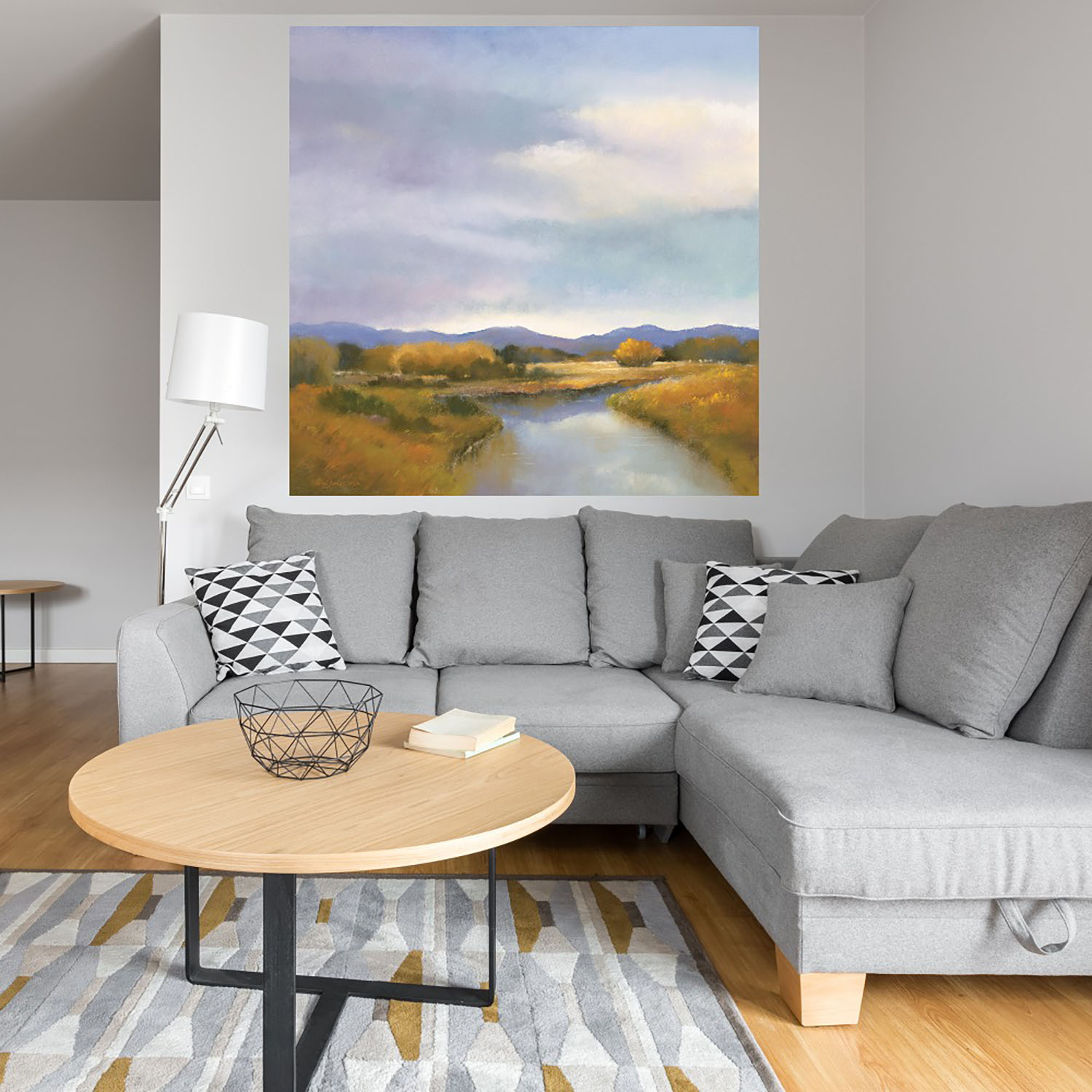 Foto 4 | Cuadro Decorativo Fine Art TJ 'Orilla del Río' de Teri Jonas 94 x 94 cm