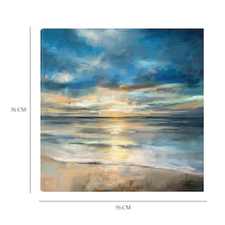 Foto 6 | Cuadro Decorativo - Surf En Índigo - Studio Arts - Arte Paisaje - Impresión En Lienzo - Fine Art Tj