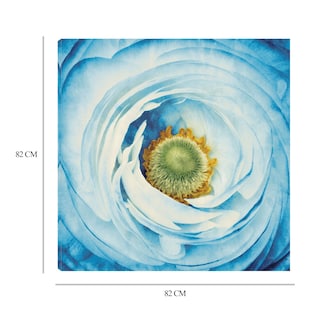 Foto 6 | Cuadro Decorativo - Peonia Blanco Con Azul - Aledanda - Impresión En Lienzo - Fine Art Tj