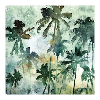 Foto 1 | Cuadro Decorativo - Palmeras De Acuarela Ii - Heather Hayes - Arte Costa - Impresión En Lienzo - Fine Art Tj