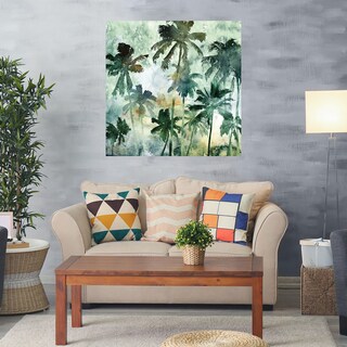 Foto 2 | Cuadro Decorativo - Palmeras De Acuarela Ii - Heather Hayes - Arte Costa - Impresión En Lienzo - Fine Art Tj