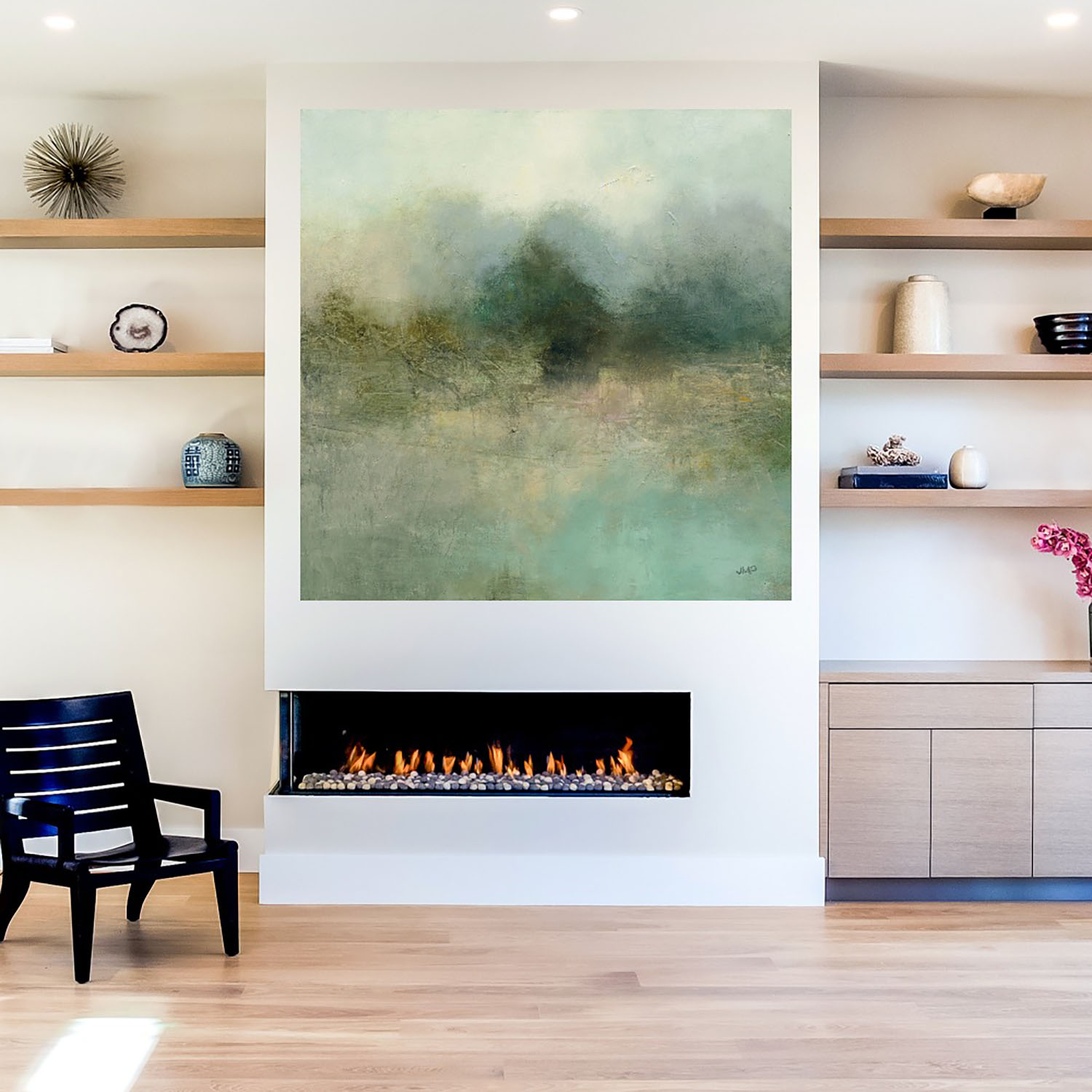 Foto 5 | Cuadro Decorativo - Palmeras De Acuarela Ii - Heather Hayes  - Arte Costa - Impresión En Lienzo - Fine Art Tj