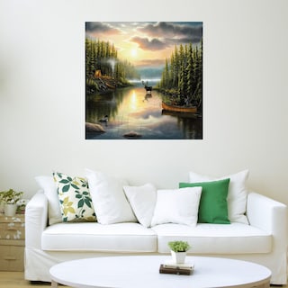 Foto 3 | Cuadro Decorativo - Recuerdos Con Papá - Chuck Black - Arte Paisaje - Impresión En Lienzo - Fine Art Tj