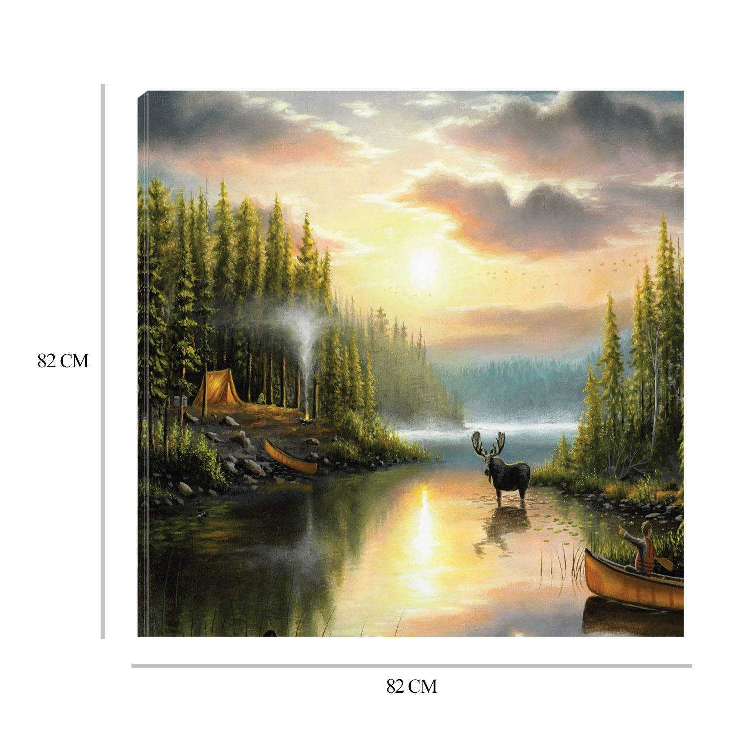 Foto 7 pulgar | Cuadro Decorativo - Recuerdos Con Papá - Chuck Black  - Arte Paisaje - Impresión En Lienzo - Fine Art Tj