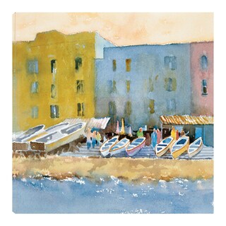 Foto 1 | Cuadro Decorativo - Puerto En Capri I - Barbara Maiser - Arte Costa - Impresión En Lienzo - Fine Art Tj