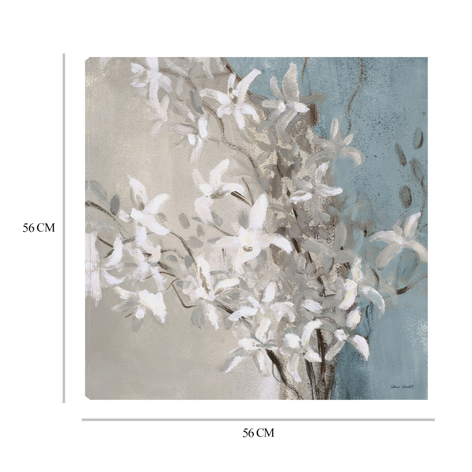 Foto 6 | Cuadro Decorativo - Orquídeas Brumosas (azul) I - Lanie Loreth  - Arte Floral - Impresión En Lienzo - Fine Art Tj