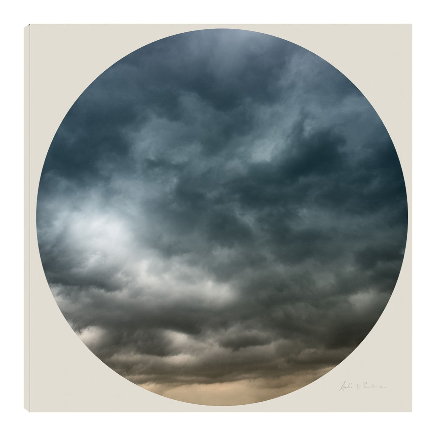 Cuadro Decorativo - Nubes En Círculo I -  Fine Art Tj - André Eichman  - Arte Paisaje - Impresión En Lienzo