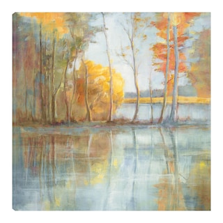 Foto 1 | Cuadro Decorativo - Reflexión Junto Al Lago - Danhui Nai - Arte Paisaje - Impresión En Lienzo - Fine Art Tj