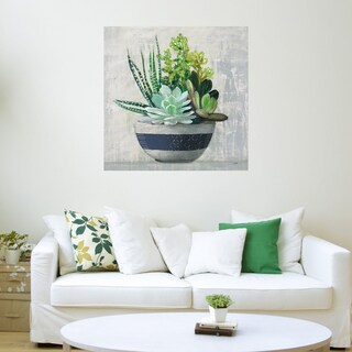 Foto 3 | Cuadro Decorativo - Suculentas Ii - Julia Purinton - Arte Floral - Impresión En Lienzo - Fine Art Tj