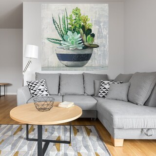 Foto 4 | Cuadro Decorativo - Suculentas Ii - Julia Purinton - Arte Floral - Impresión En Lienzo - Fine Art Tj