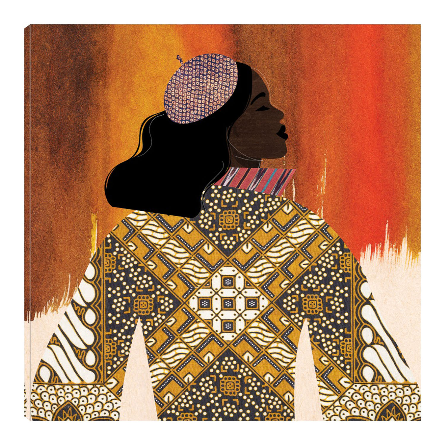 Foto 1 | Cuadro Decorativo Fine Art TJ 'Niña' de Nikki Chu 56 x 56 cm