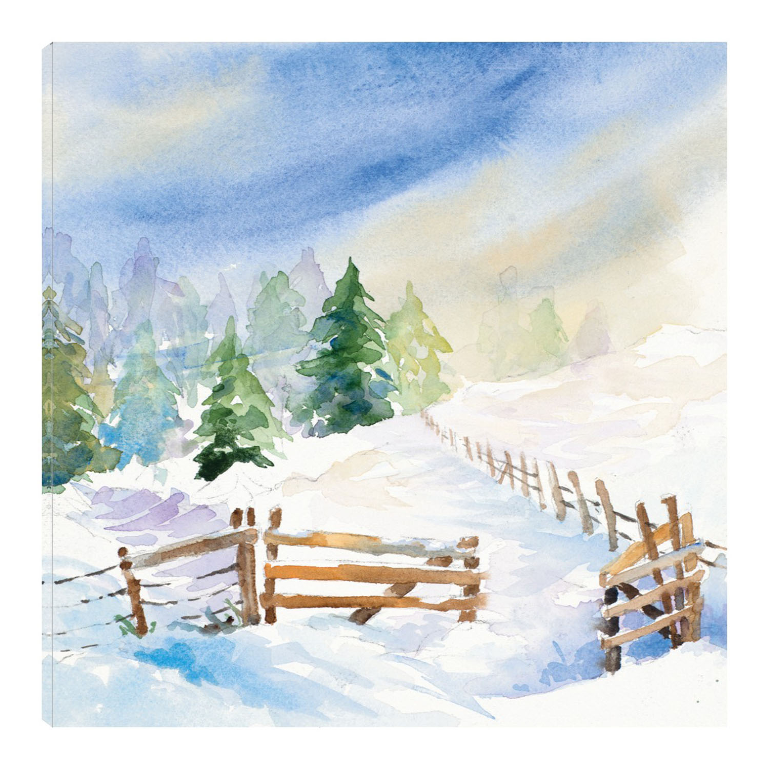 Foto 1 | Cuadro Decorativo - Serenidad Nevada I - Lanie Loreth  - Arte Paisaje - Impresión En Lienzo - Fine Art Tj