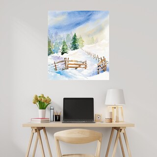 Foto 2 | Cuadro Decorativo - Serenidad Nevada I - Lanie Loreth - Arte Paisaje - Impresión En Lienzo - Fine Art Tj