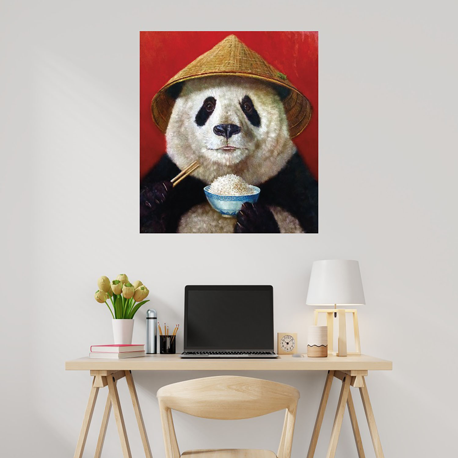 Foto 2 | Cuadro Decorativo - Panda - Lucia Heffernan  - Arte Animales - Impresión En Lienzo - Fine Art Tj