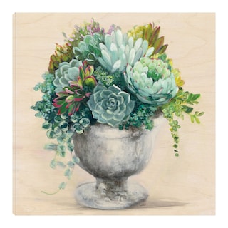 Foto 1 | Cuadro Decorativo - Suculentas Festivas I - Julia Purinton - Arte Floral - Impresión En Lienzo - Fine Art Tj