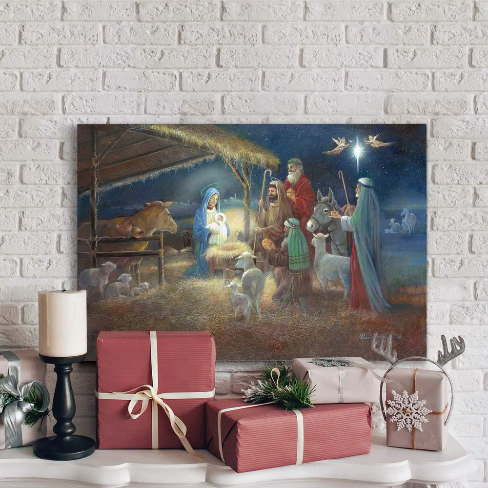 Foto 4 pulgar | Galería De Arte Mural Renditions A Child Is Born Christ, 30 X 45 Cm - Venta Internacional.