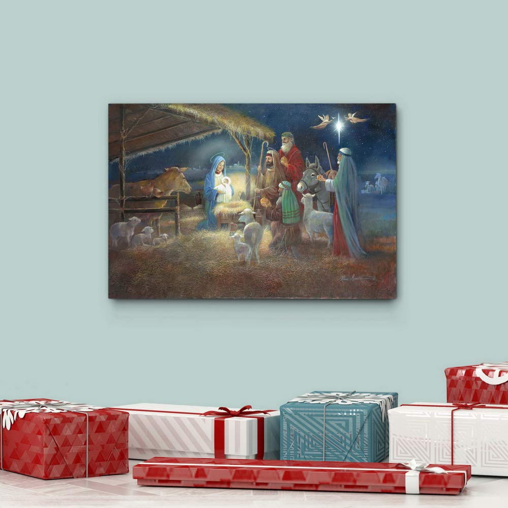 Foto 6 pulgar | Galería De Arte Mural Renditions A Child Is Born Christ, 30 X 45 Cm - Venta Internacional.
