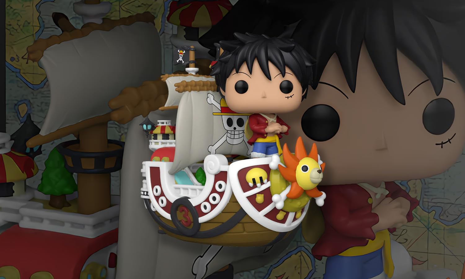 Foto 3 pulgar | Figura Funko Luffy With Thousand Sunny