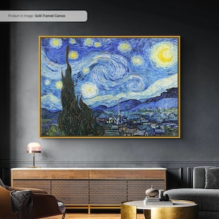 Foto 4 | La Noche Estrellada Van Gogh En Lienzo Canvas 50x70