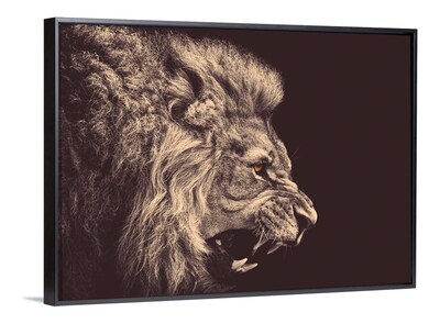 Foto 4 | Cuadro Canvas León Para Sala Impresión Hd Con Bastidor 65x80