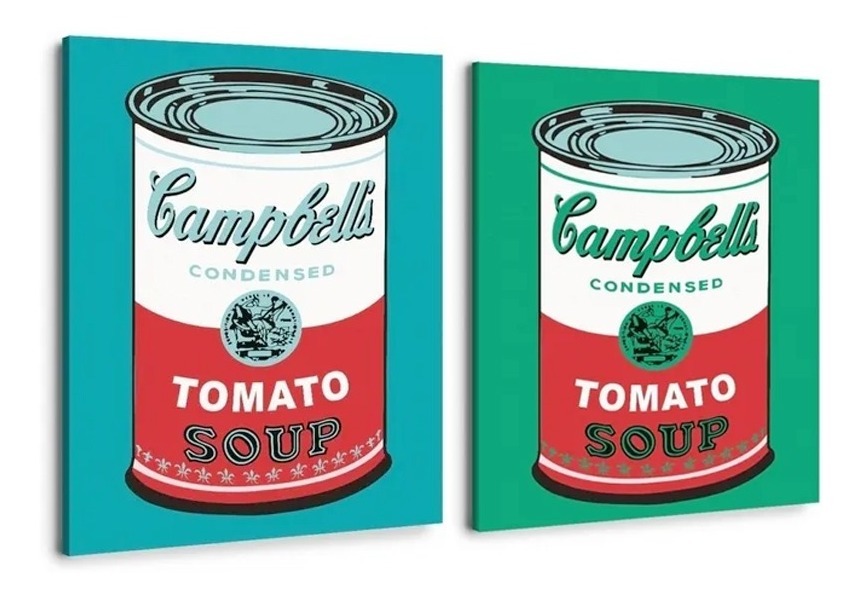 Foto 2 pulgar | Cuadro Lata Campbell's Andy Warhol En Lienzo Canvas Art Pop