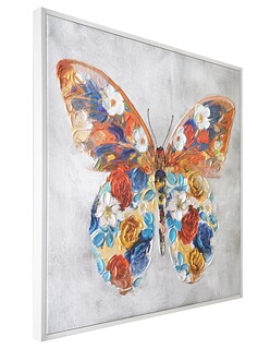 Foto 1 | Cuadro Decorativo Fine Art Tj ArtFX - Papillon Flores I de Studio Arts 79 x 79 cm