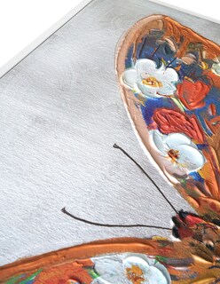 Foto 2 | Cuadro Decorativo Fine Art Tj ArtFX - Papillon Flores I de Studio Arts 79 x 79 cm