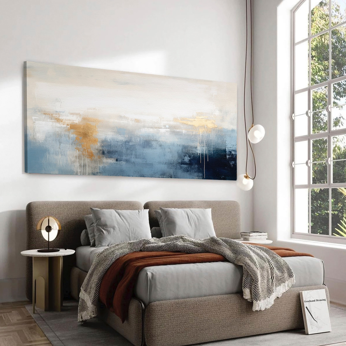 Foto 5 pulgar | Cuadro Decorativo Moderno Canvas De Algodón Abstracto Hd No Sintetico Tintas Ecológicas Listo Para Colgar Opcion Marco