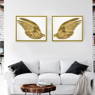 Foto 3 | Cuadros Alas Angel En Canvas Modernos Set De 2 Alta Calidad