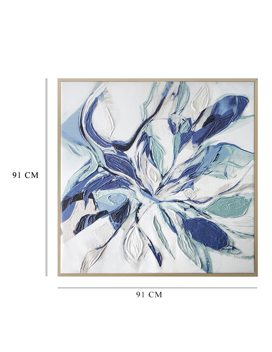 Foto 4 | Cuadro Decorativo Fine Art Tj  Artfx - Floral Abstracto De Sarah Stockstill