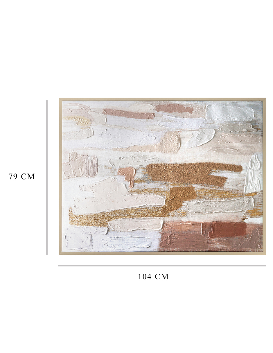 Foto 5 | Cuadro Decorativo Fine Art Tj ArtFX - Cuarzo Dorado II de Susan Jill 104 x 79 cm