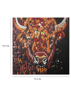 Foto 5 | Cuadro Artfx Bisonte Colorido de Jenn Seeley