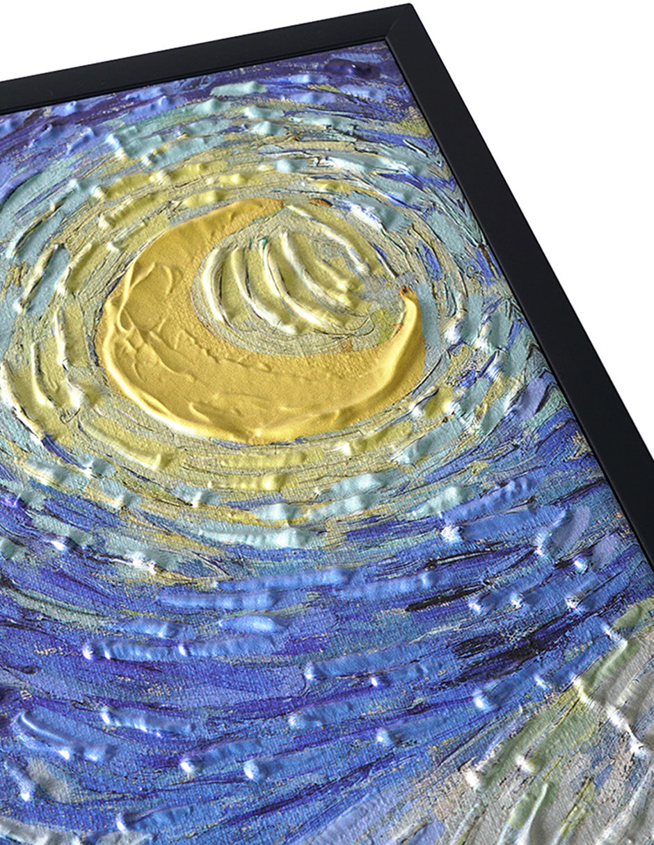 Foto 2 | Cuadro Decorativo Fine Art Tj  Artfx - Noche Estrellada De Vincent Van Gogh