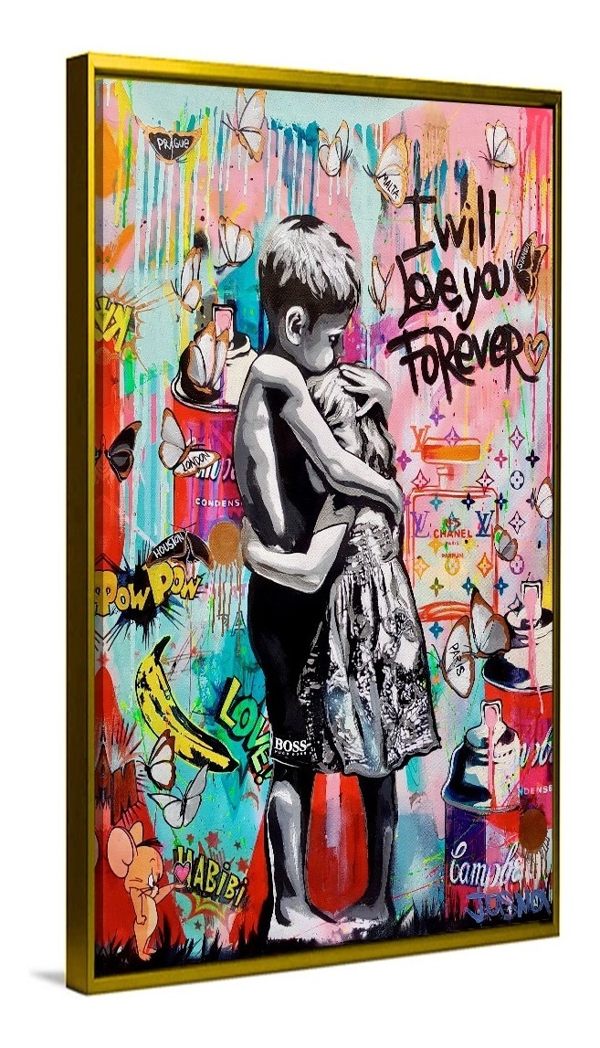 Foto 5 | Cuadro Decorativo Niños Grafiti Moderno Elegante Sala Recama