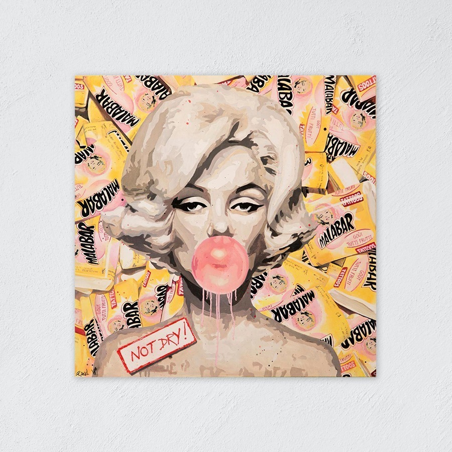 Foto 6 pulgar | Cuadro Decorativo Alec Monopoly Marilyn Monroe, Sala Recamar