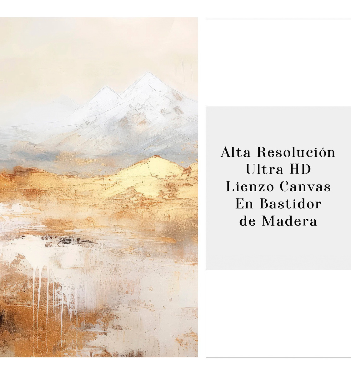 Foto 4 | Cuadro Paisaje Montañas Grande Abstracto Moderno Ultra Hd