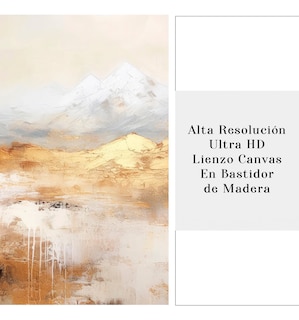 Foto 4 | Cuadro Paisaje Montañas Grande Abstracto Moderno Ultra Hd