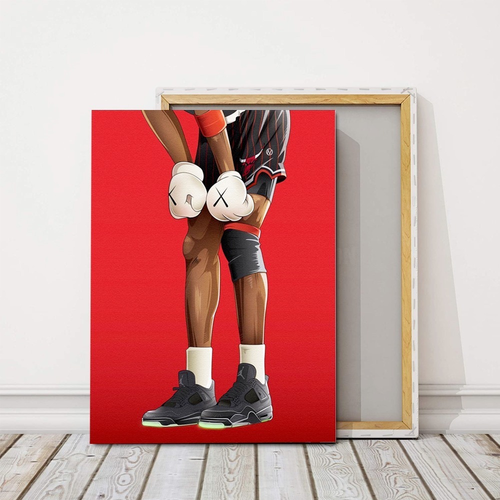 Foto 5 pulgar | Air Jordan Arte X Kaws Cuadro Canvas Premium Decorativo Mate
