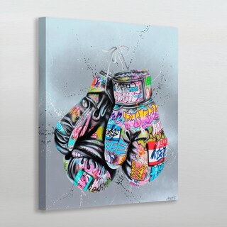 Foto 2 | Cuadro Decorativo Guantes De Box Grafiti Oficina Gimnasio