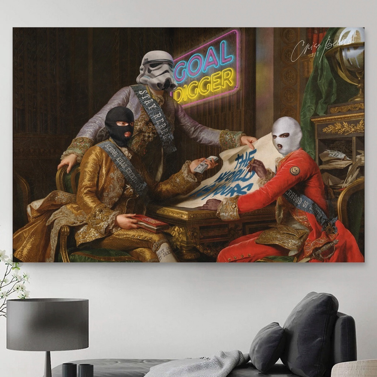 Foto 1 | Cuadro Arte Clásico Moderno Criss Bellini Canvas Exg 140x90