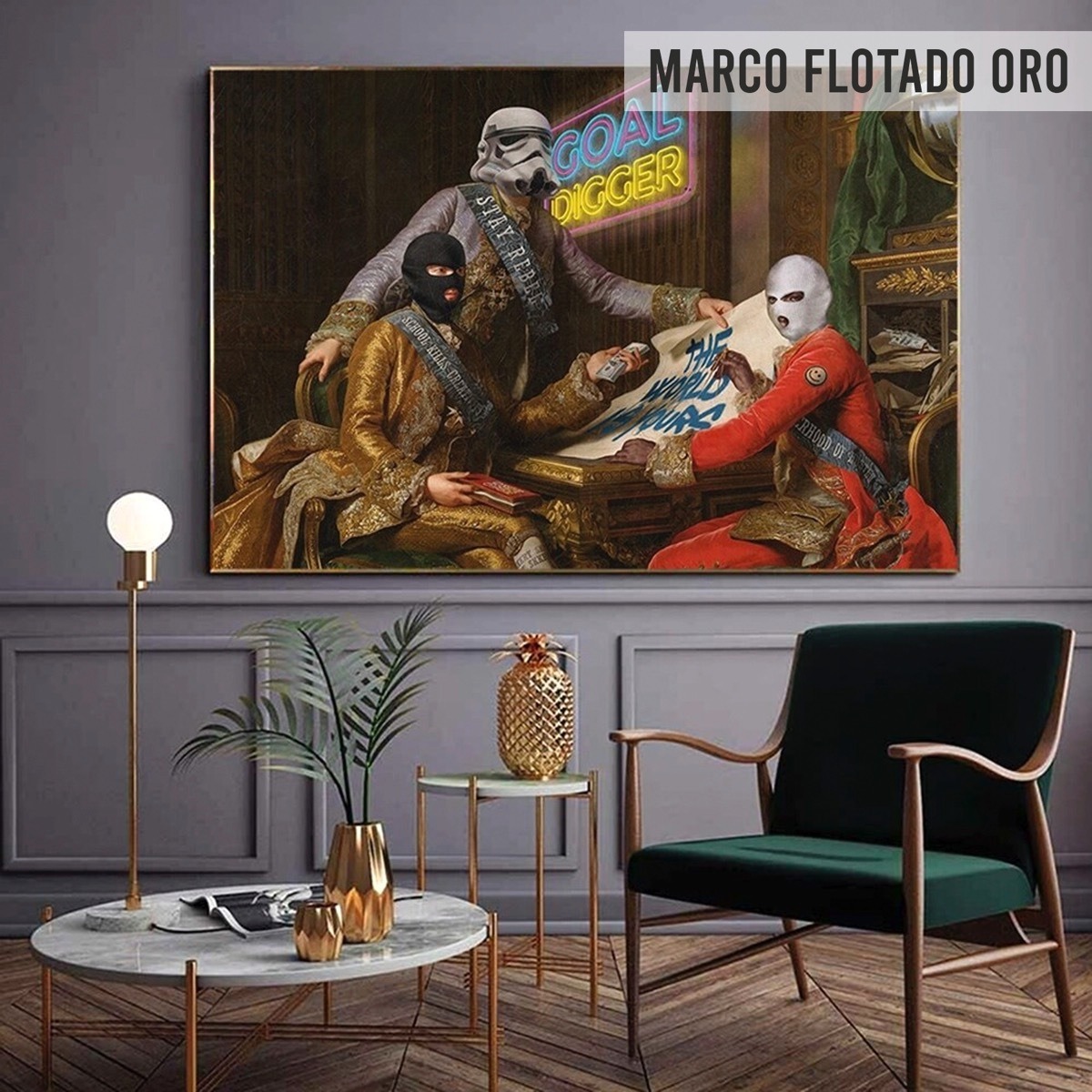 Foto 2 | Cuadro Arte Clásico Moderno Criss Bellini Canvas Exg 140x90